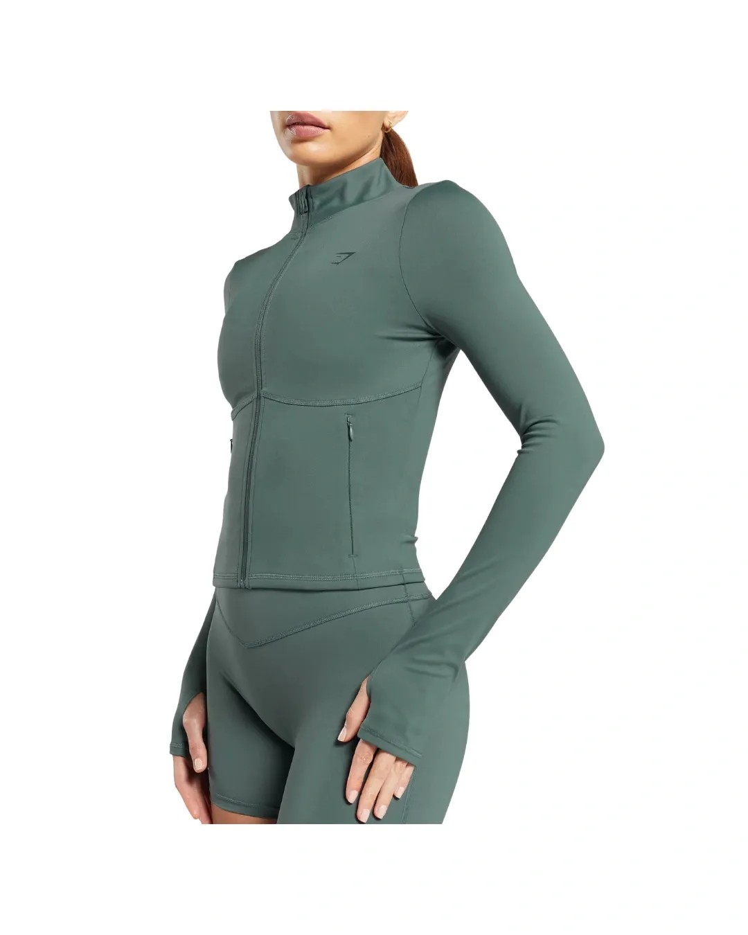 Gymshark Elevate Tracktop Slate Teal - HypeFly India View 5