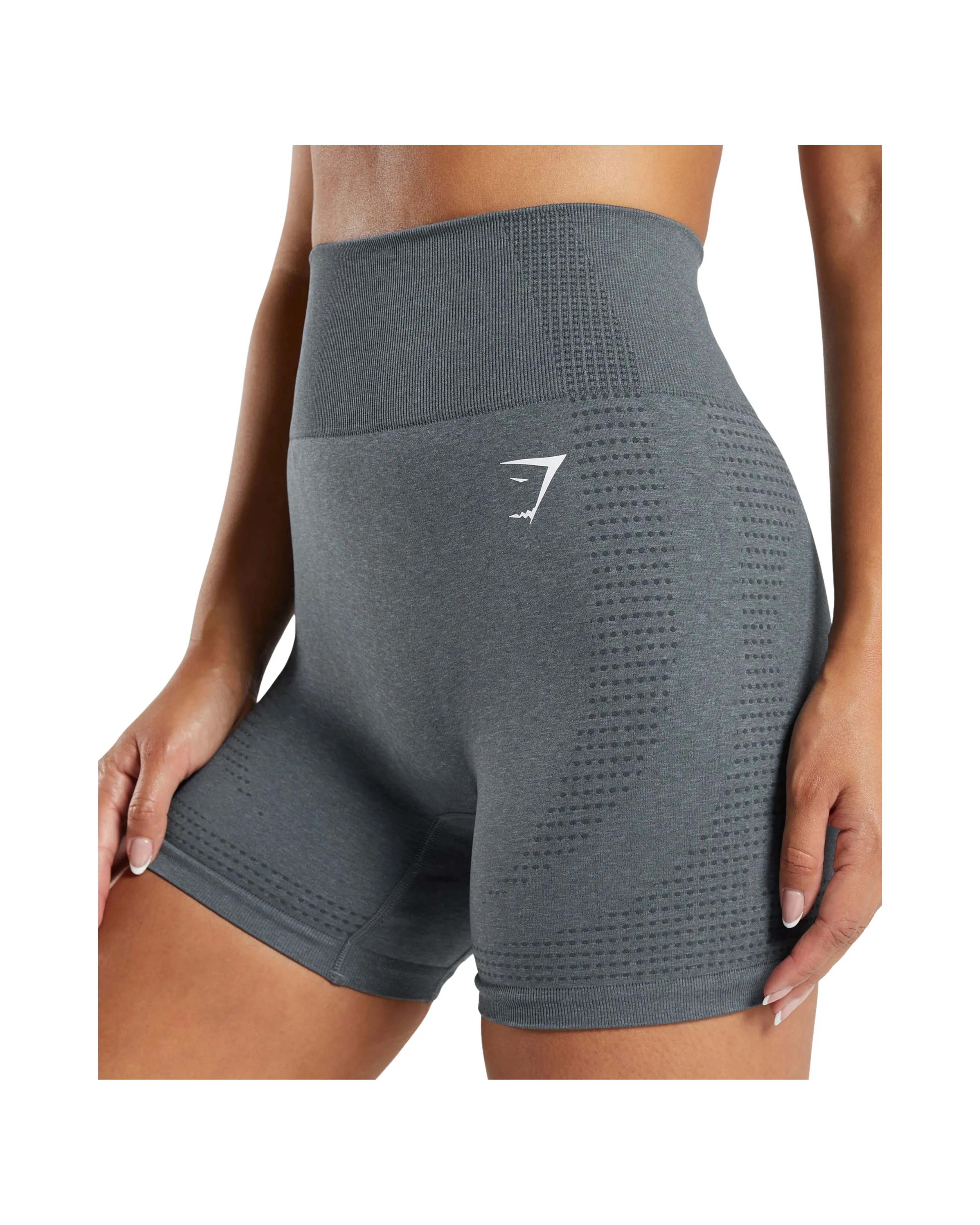 Gymshark Vital Shorts Strong Grey Marl - HypeFly India View 5