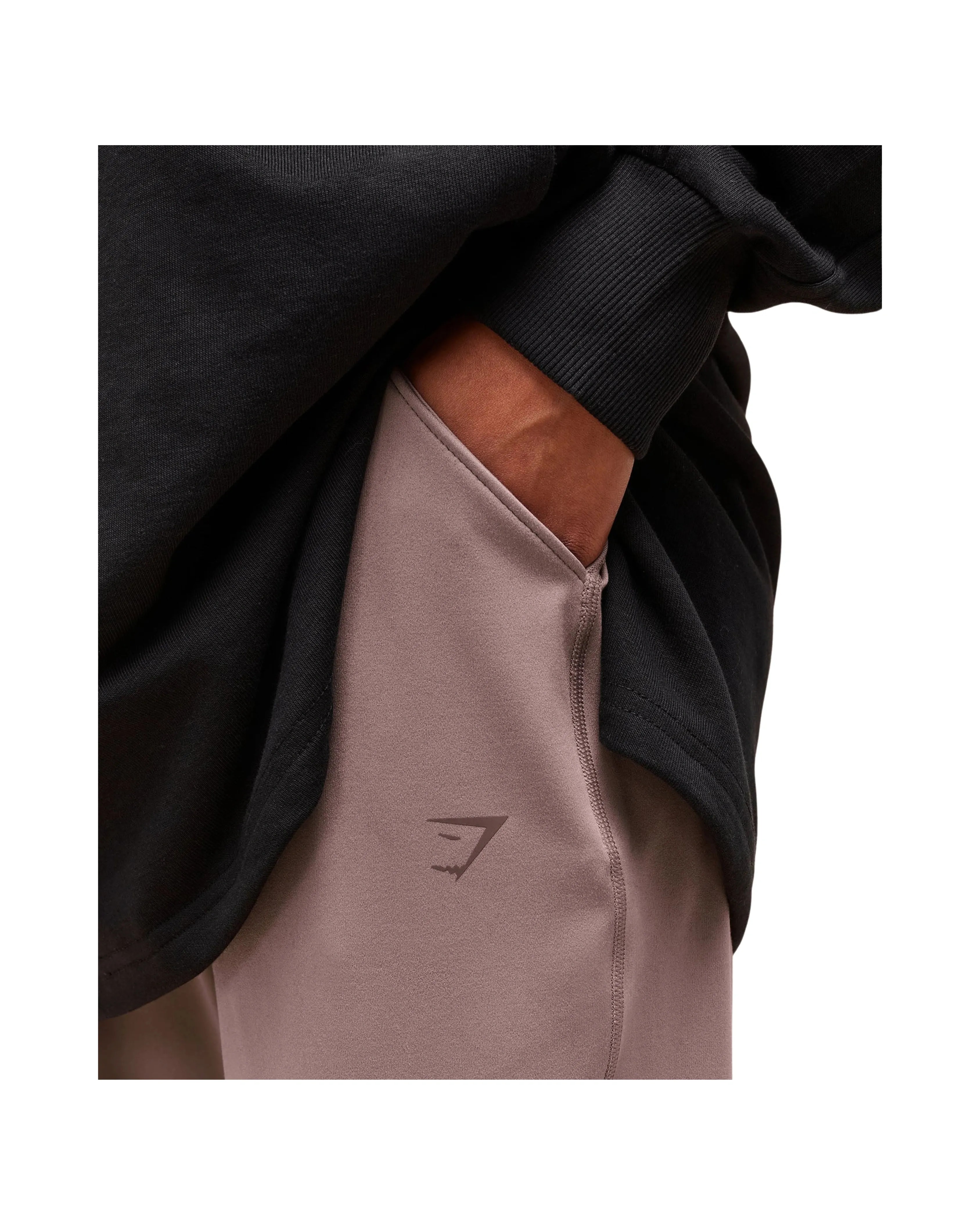Gymshark Covered Joggers Washed Mauve - HypeFly India View 5