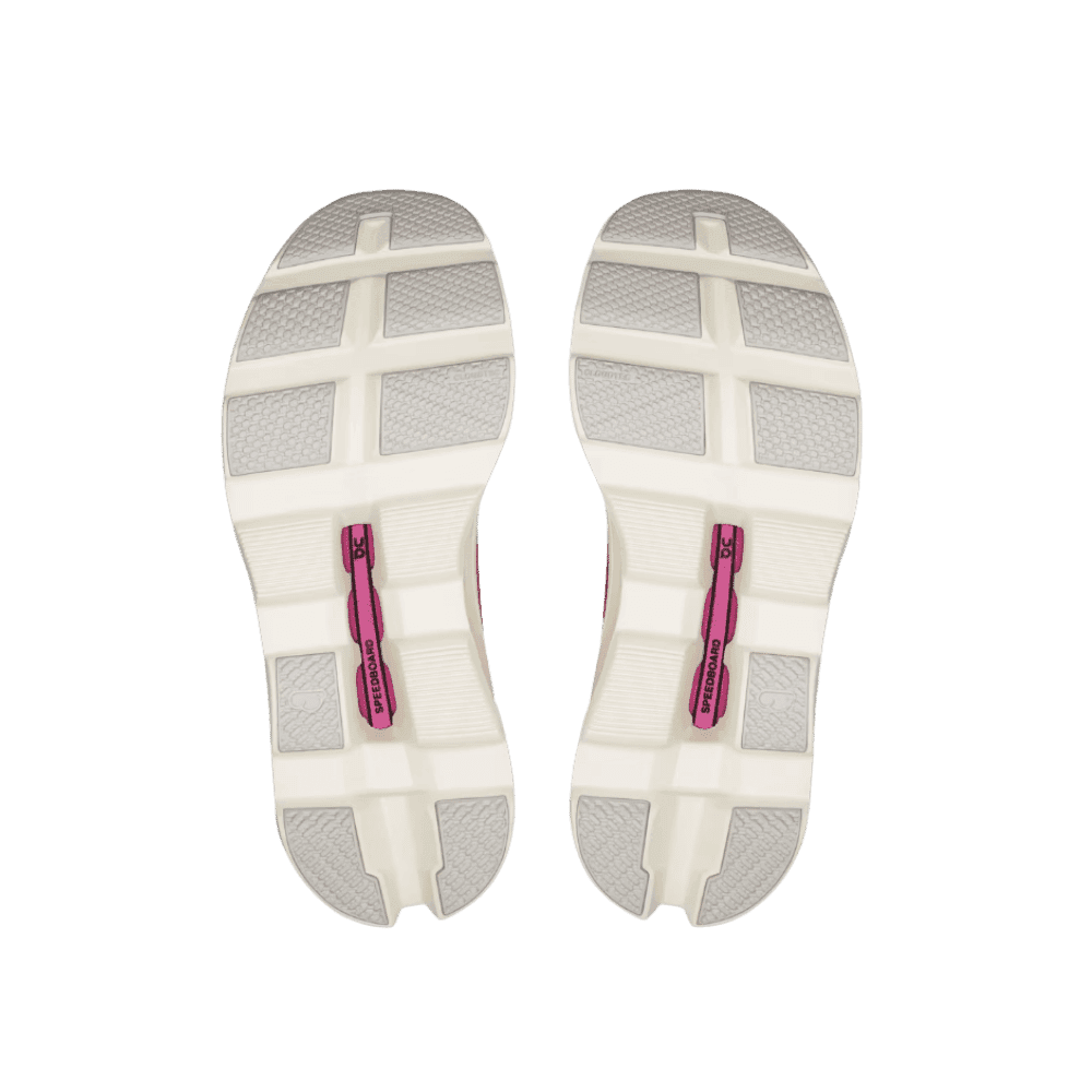 On running Cloudmonster Ivory Grenadine - HypeFly India View 5