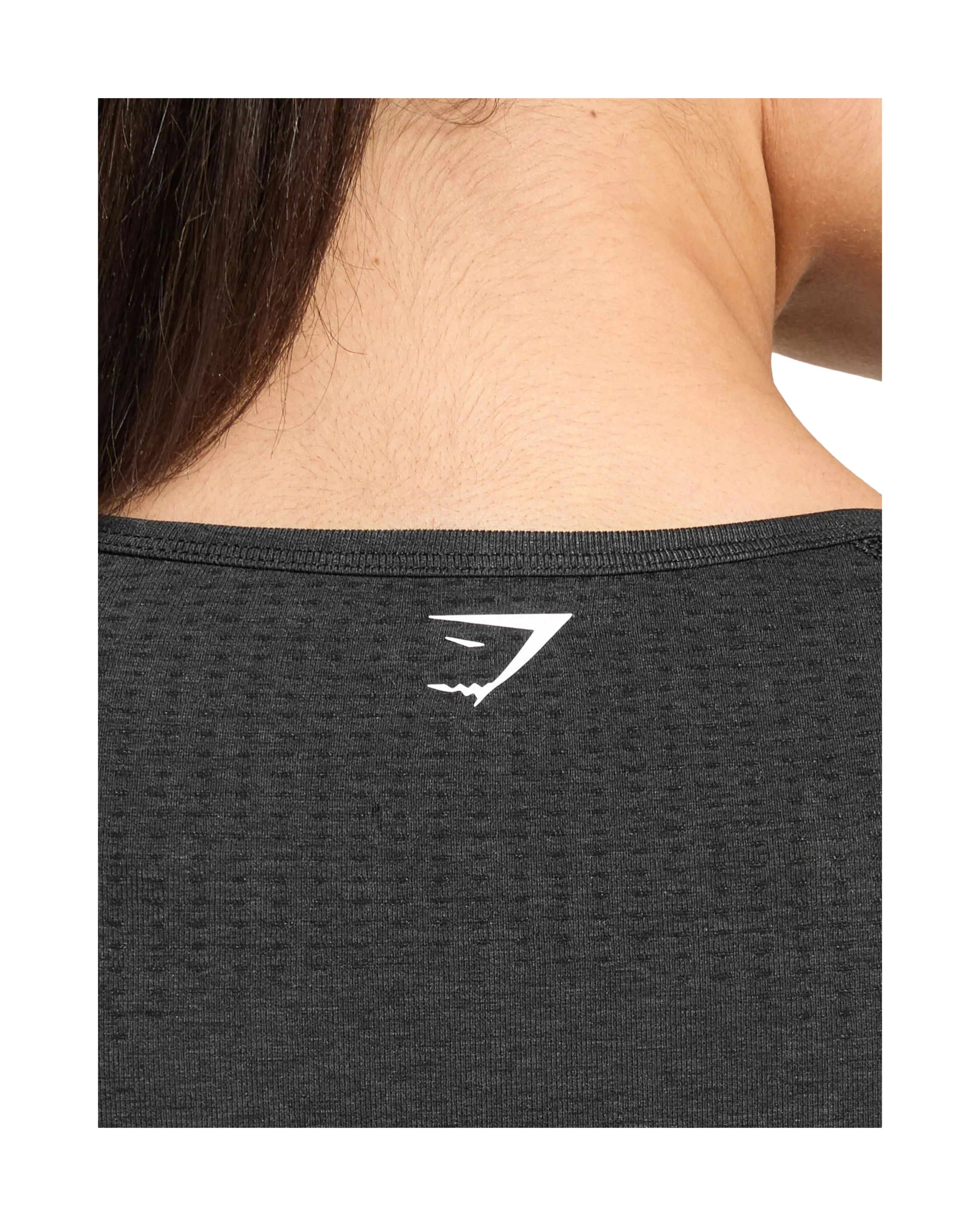 Gymshark Vital Crop Top Black Marl - HypeFly India View 5