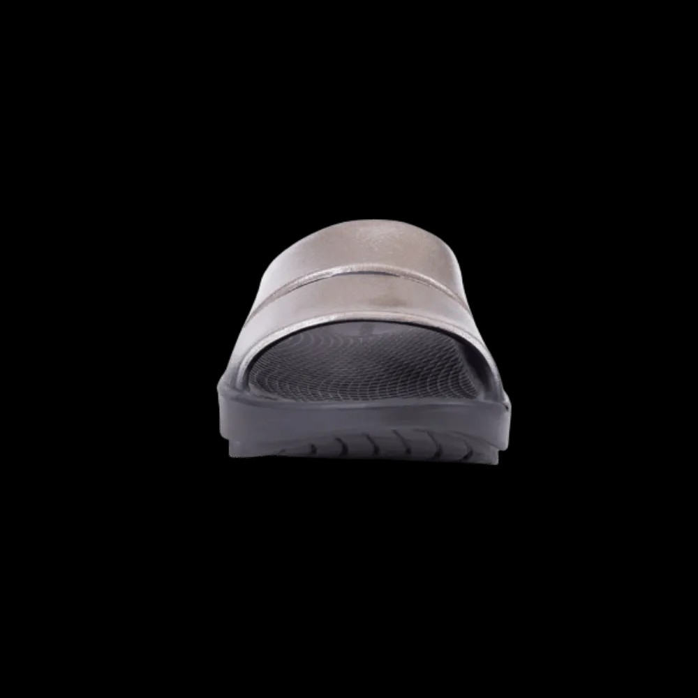Oofos OOahh Luxe Slide Sandal - Latte - HypeFly India View 2
