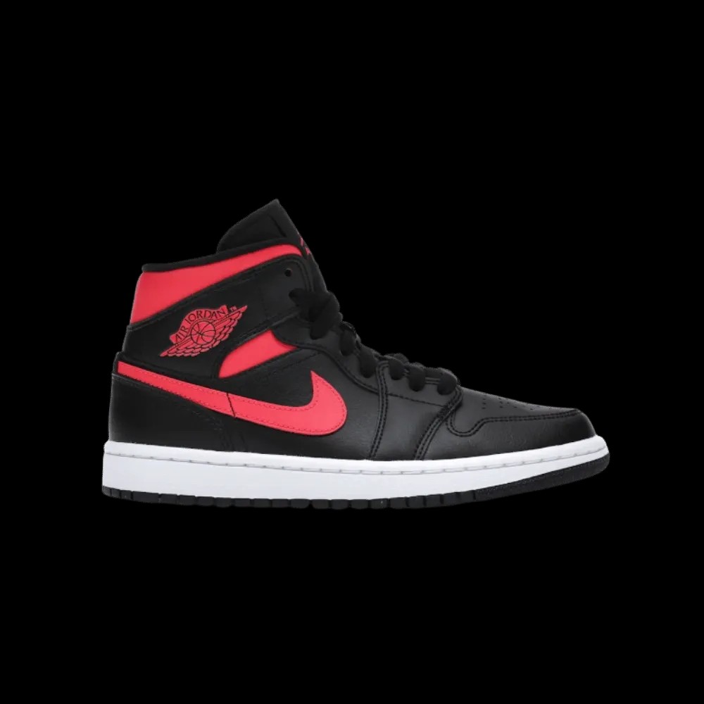 The Jordan 1 Mid 'Black Siren Red' - HypeFly India View 1