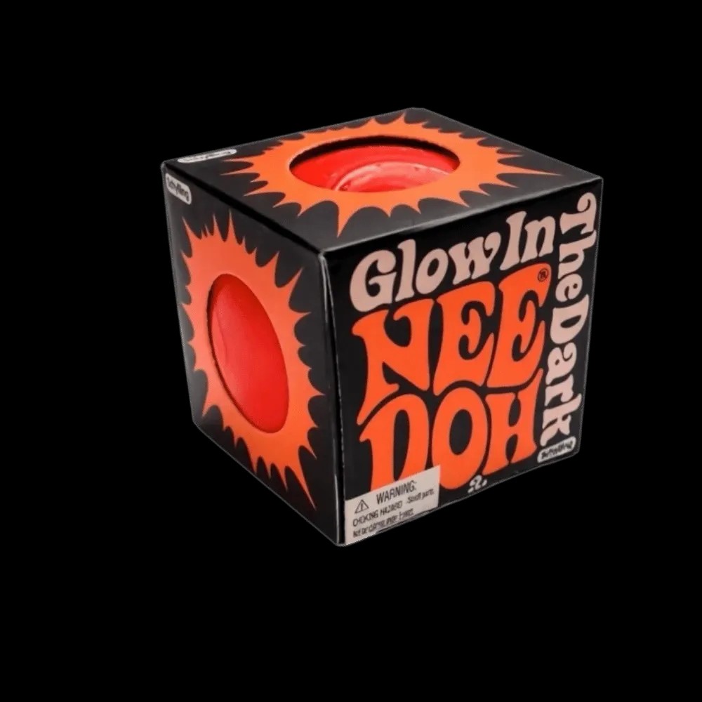 NeeDoh Glow in the Dark Squishy Fidget Toy Orange - HypeFly India View 1