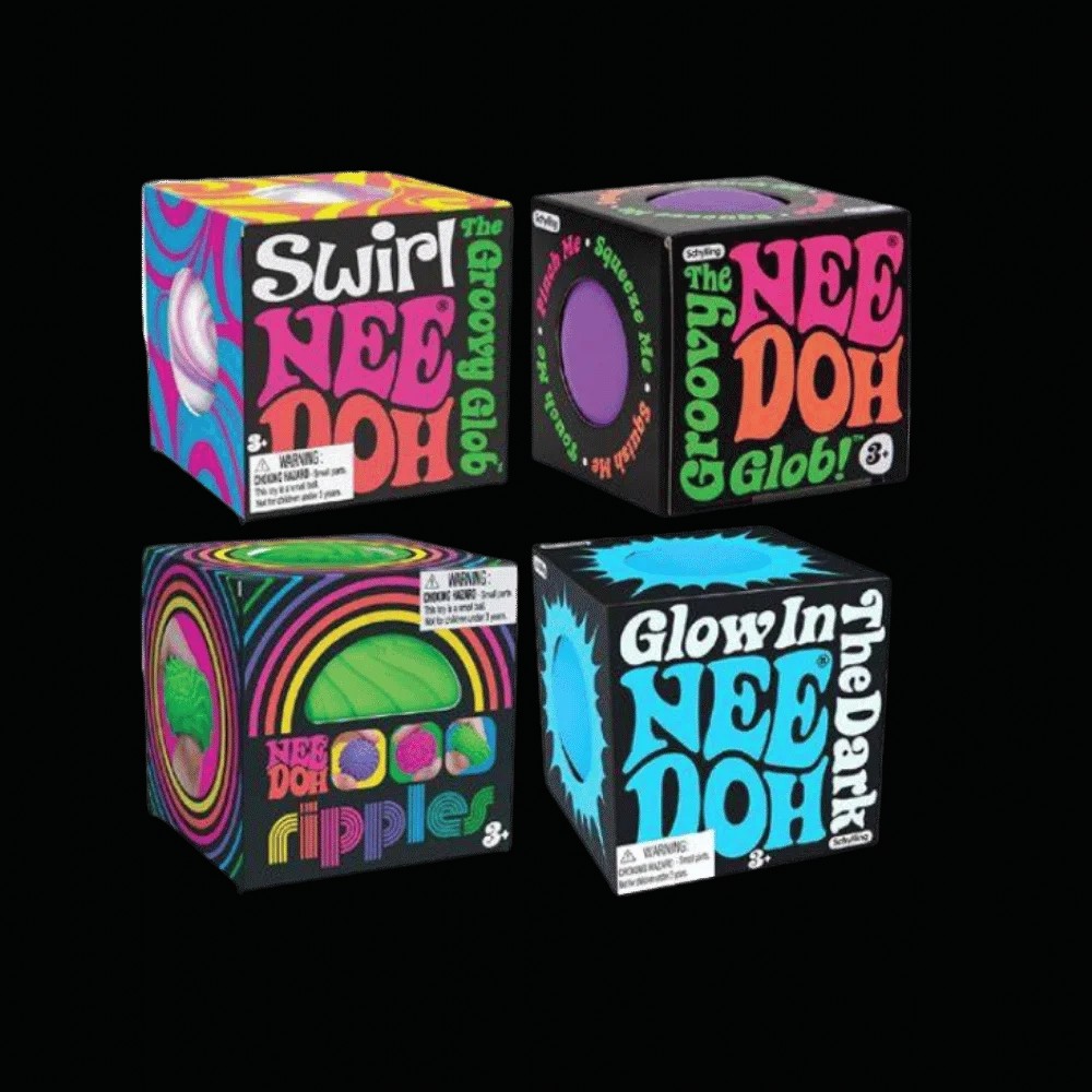 NeeDoh Glow in the Dark Squishy Fidget Toy Orange - HypeFly India View 2