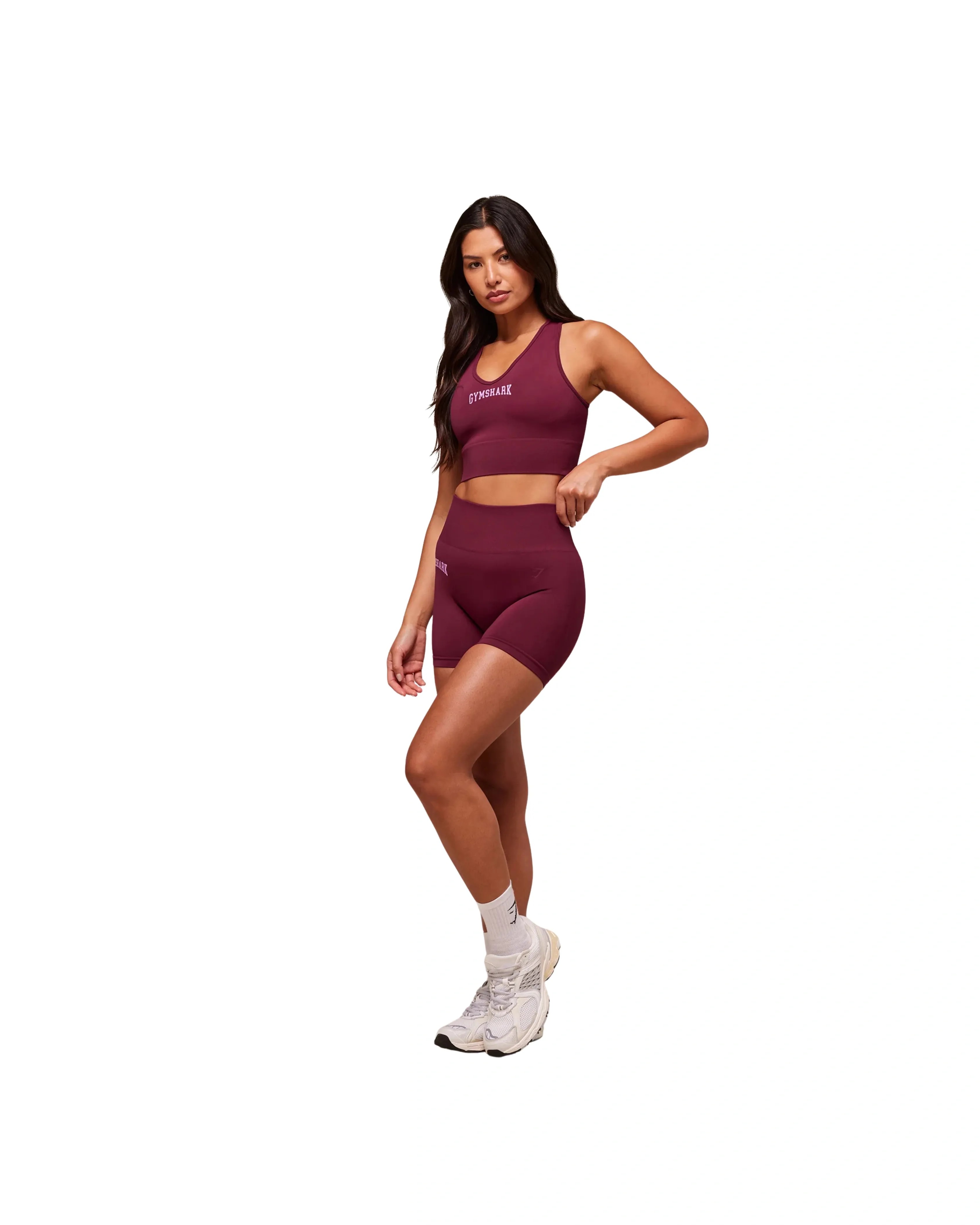 Gymshark Everyday Seamless Graphic Crop Tank Strong Pink - HypeFly India View 6