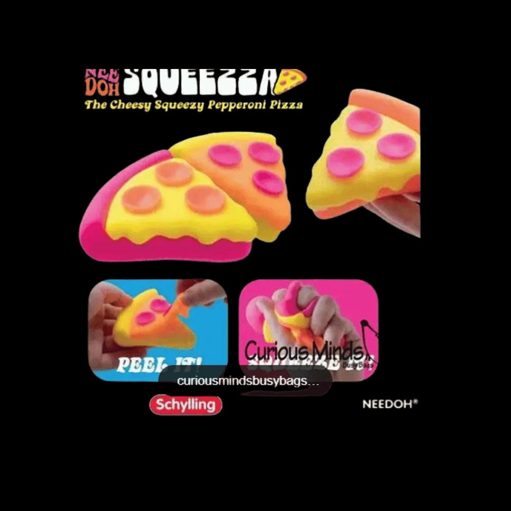 NeeDoh Squeeza Pizza Squishy Fidget Toy 2x Lot - HypeFly India View 2