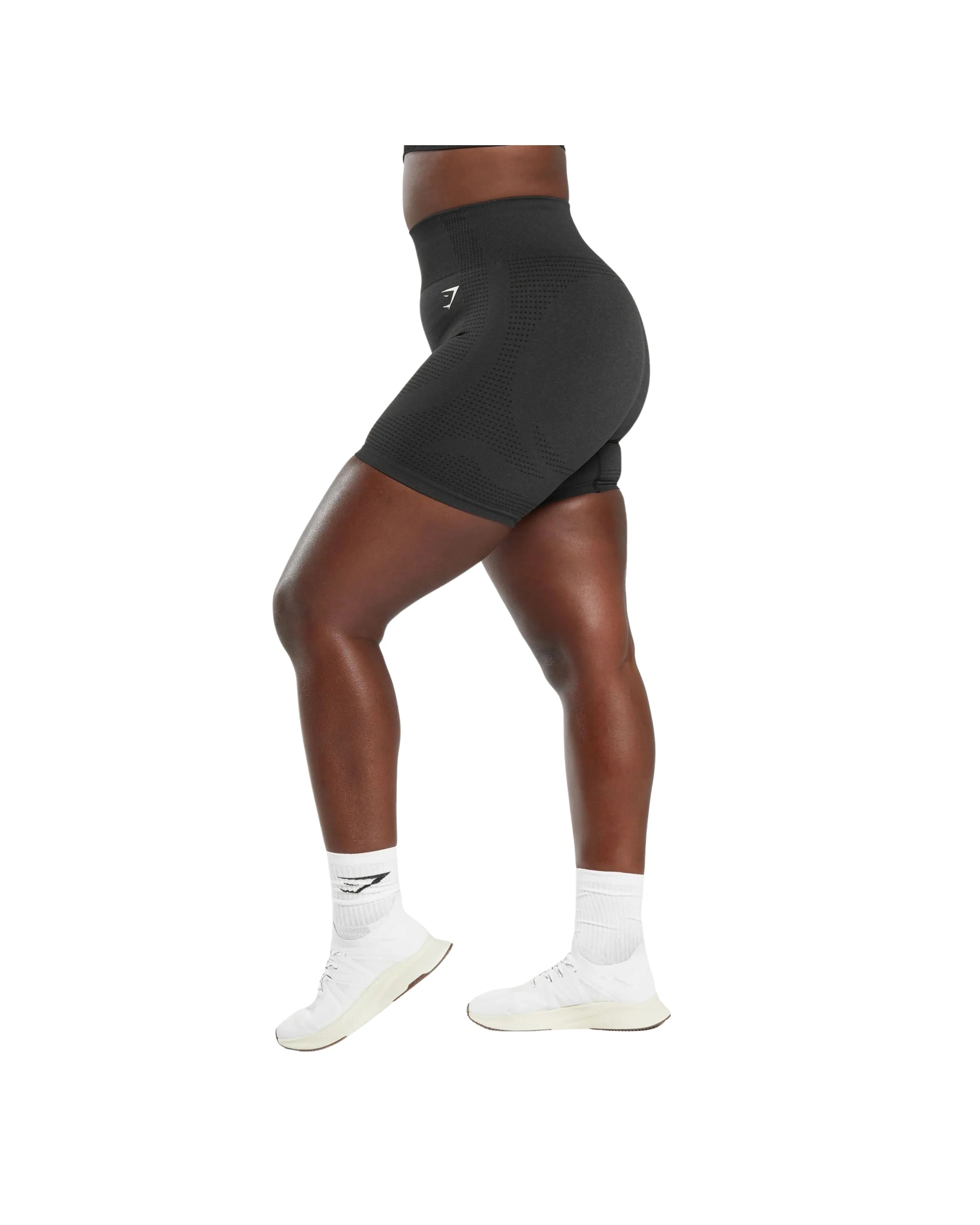 Gymshasrk Vital Shorts compression fit Black Marl - HypeFly India View 6