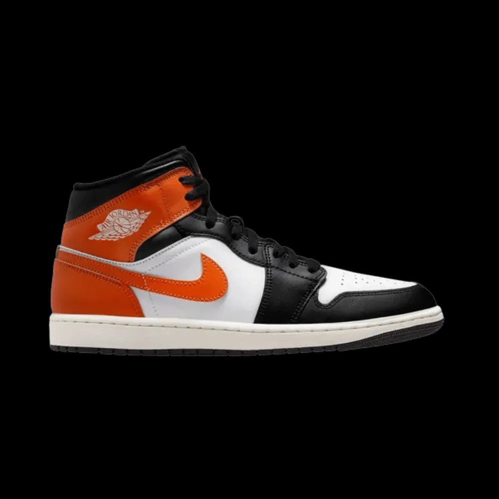 Nike Air Jordan 1 Mid Black Toe Starfish - HypeFly India View 1