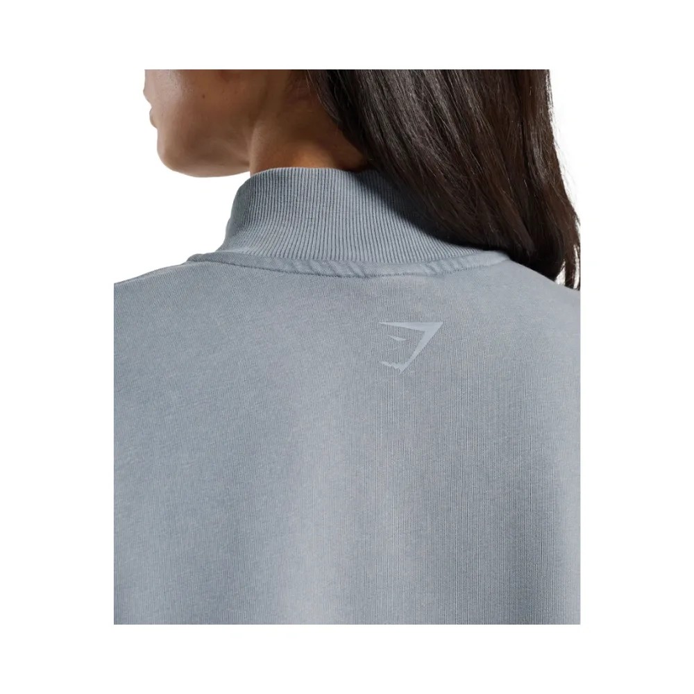 Gymshark Whitney 1/4 Zip Iron Blue - HypeFly India View 6