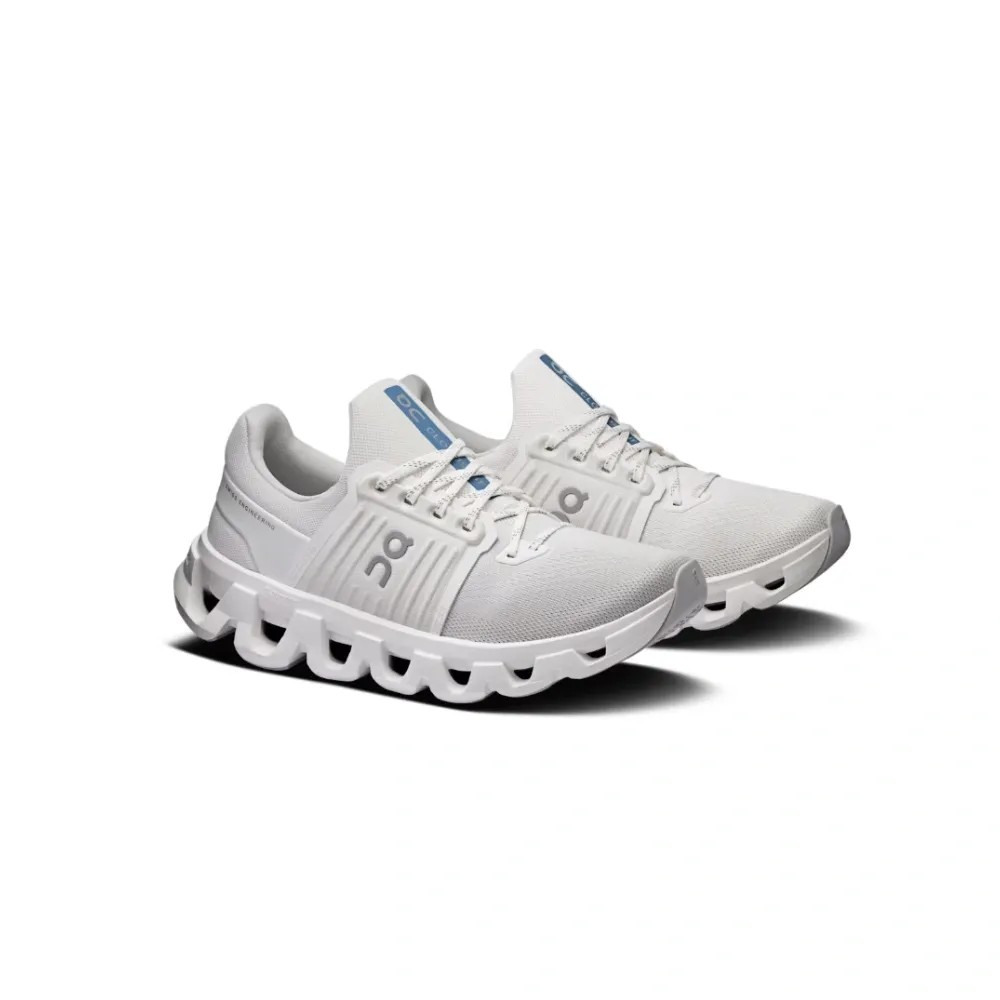 On running Cloudswift 4 AD White | White - HypeFly India View 6