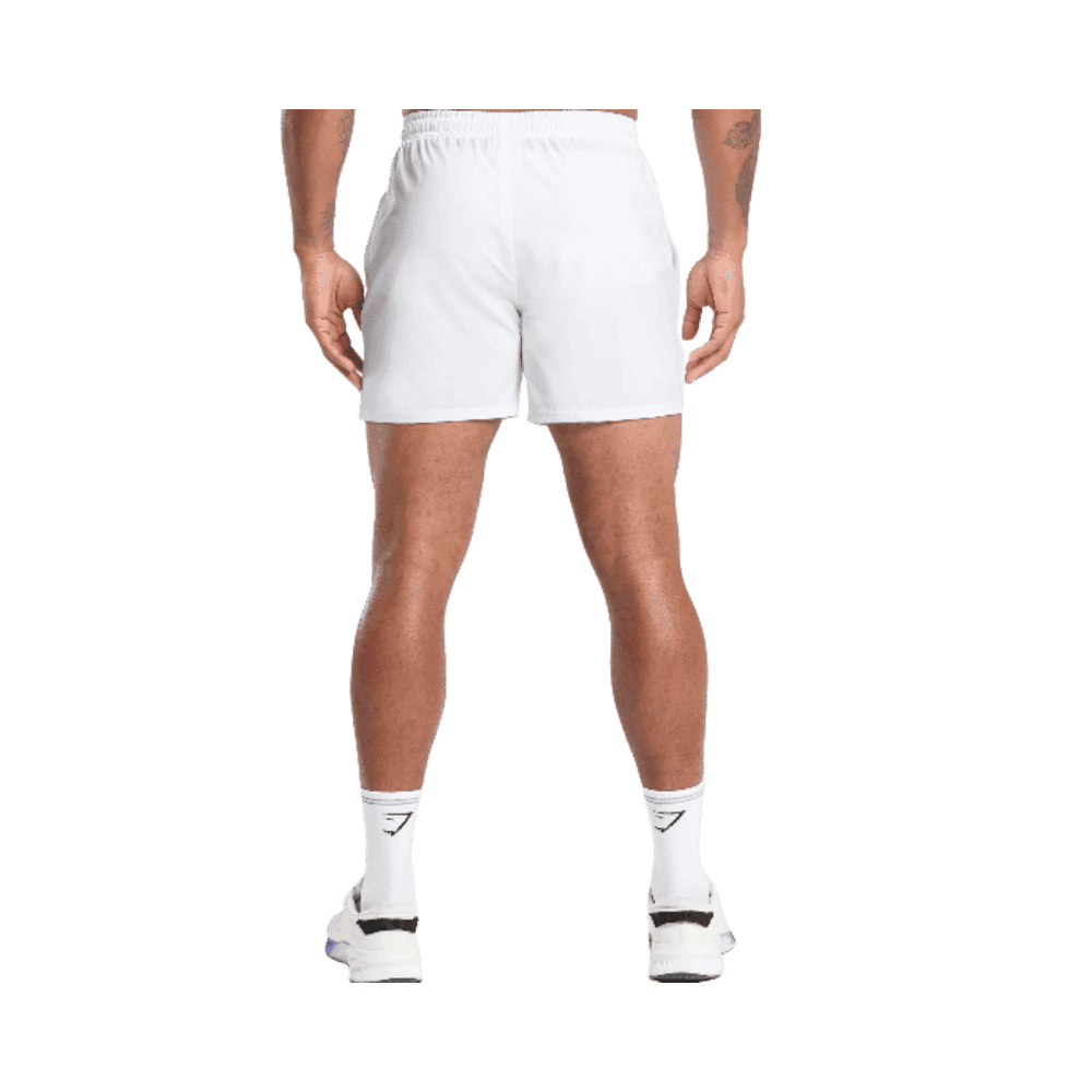 Gymshark Arrival 5" Shorts White - HypeFly India View 2