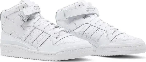 Adidas Forum Mid 'Triple White' - HypeFly India View 2