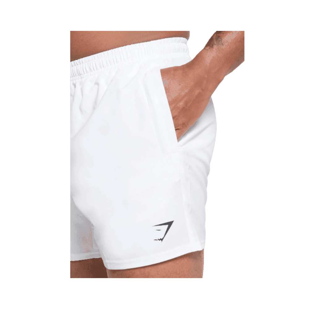 Gymshark Arrival 5" Shorts White - HypeFly India View 3