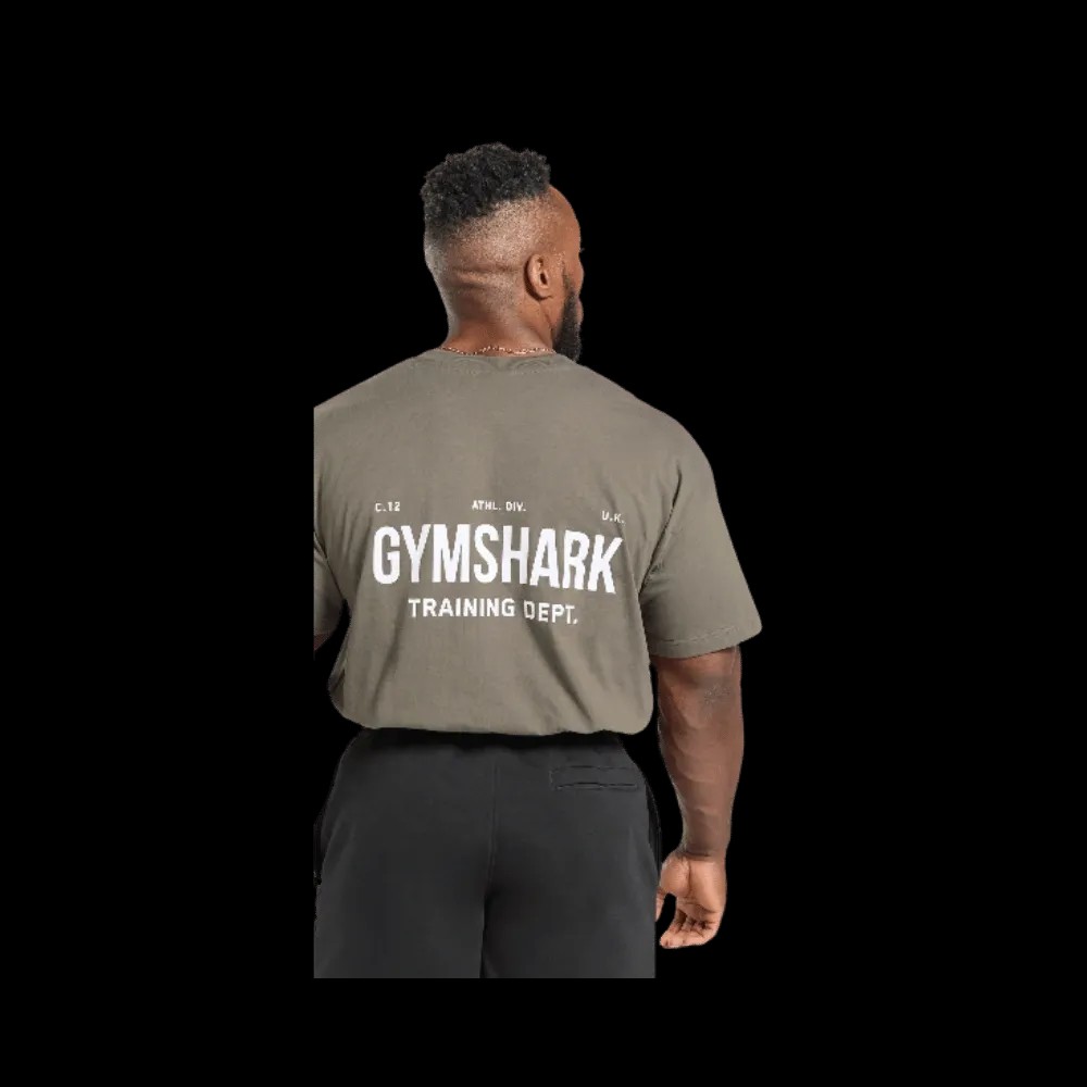 Gymshark Power Training Dept. T-Shirt Camo Brown - HypeFly India View 2