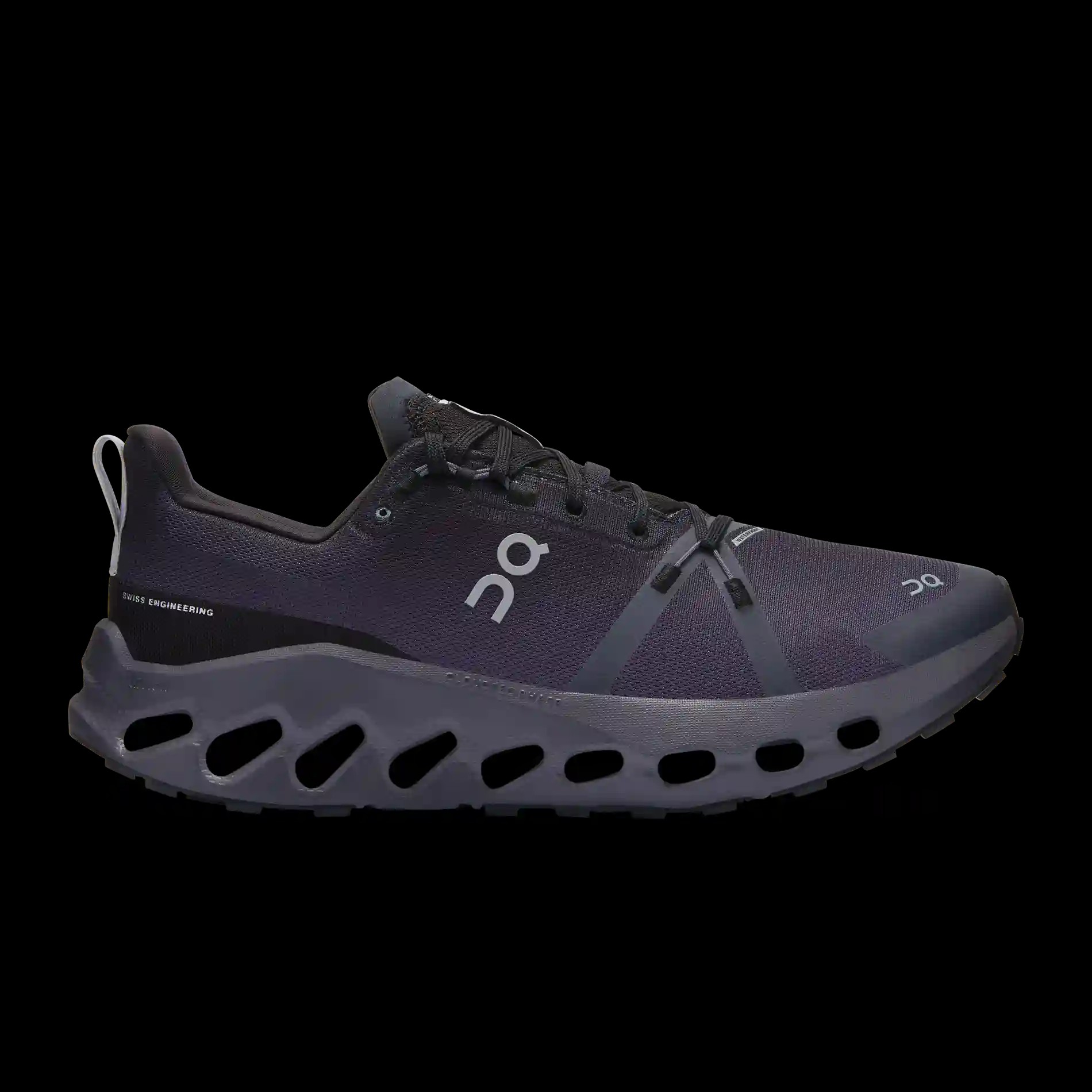 Cloudsurfer Trail Waterproof Black Eclipse On Running - HypeFly India View 1
