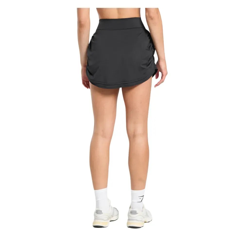 Gymshark Ruched Skort Black - HypeFly India View 3