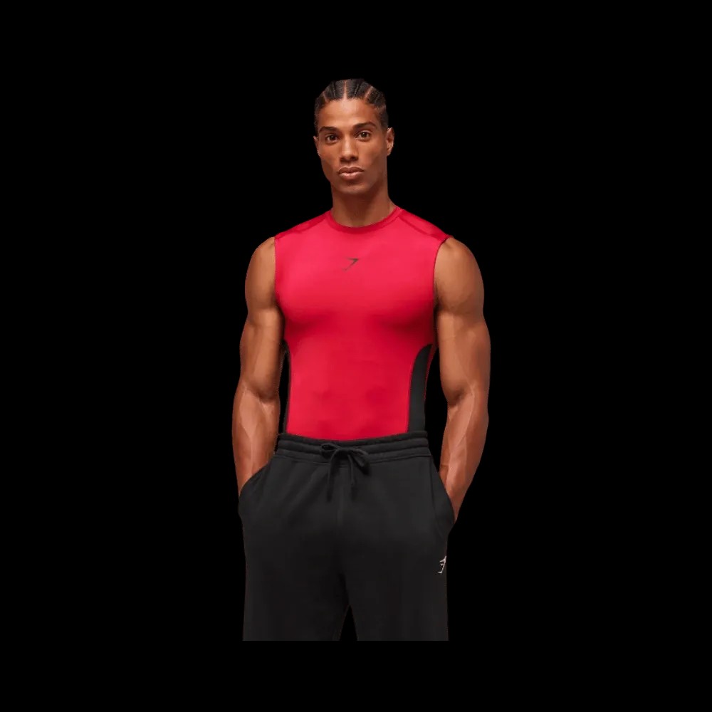 Gymshark Element Tank Carmine Red - HypeFly India View 3