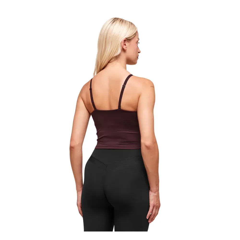 Gymshark Everyday Cami Tank With Shelf Cherry Purple - HypeFly India View 1