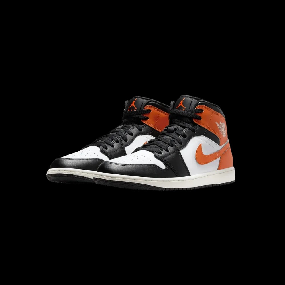 Nike Air Jordan 1 Mid Black Toe Starfish - HypeFly India View 4