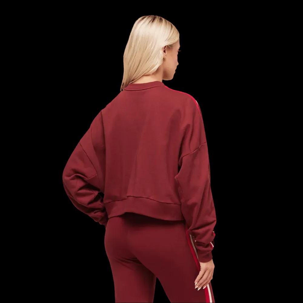 Gymshark Piping Midi Crew Neck Sets Red/Carmine Red/Soft White - HypeFly India View 5