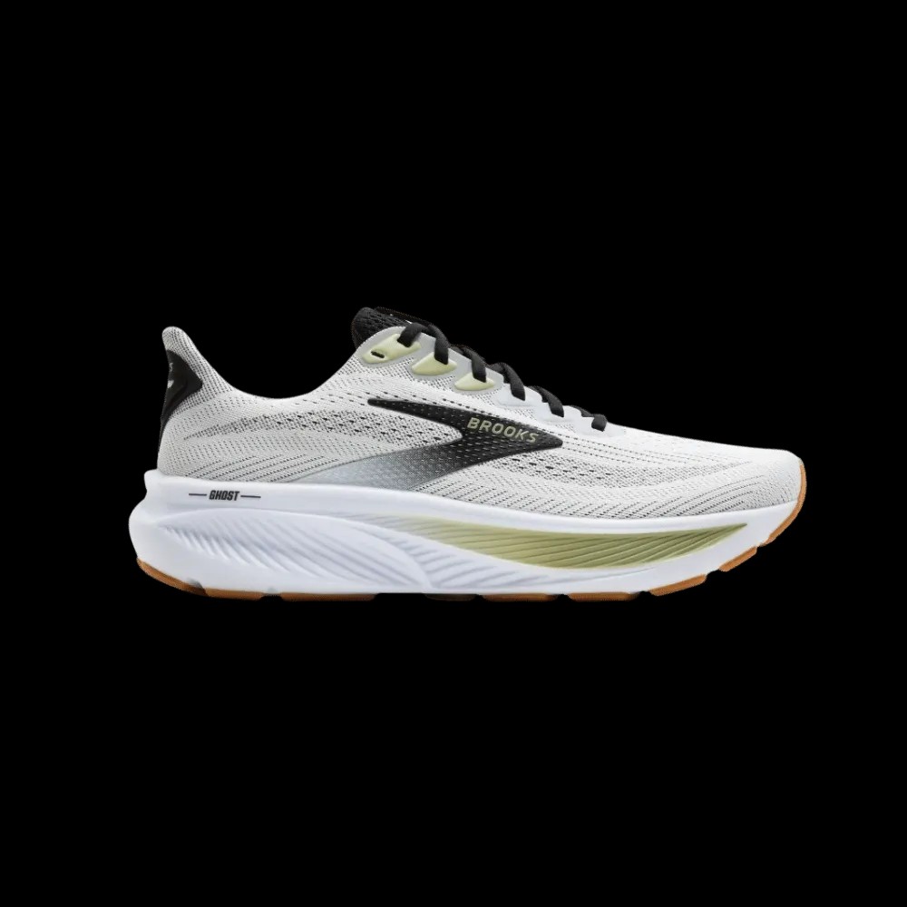 Brooks Ghost 17 White Black Tea - HypeFly India View 1