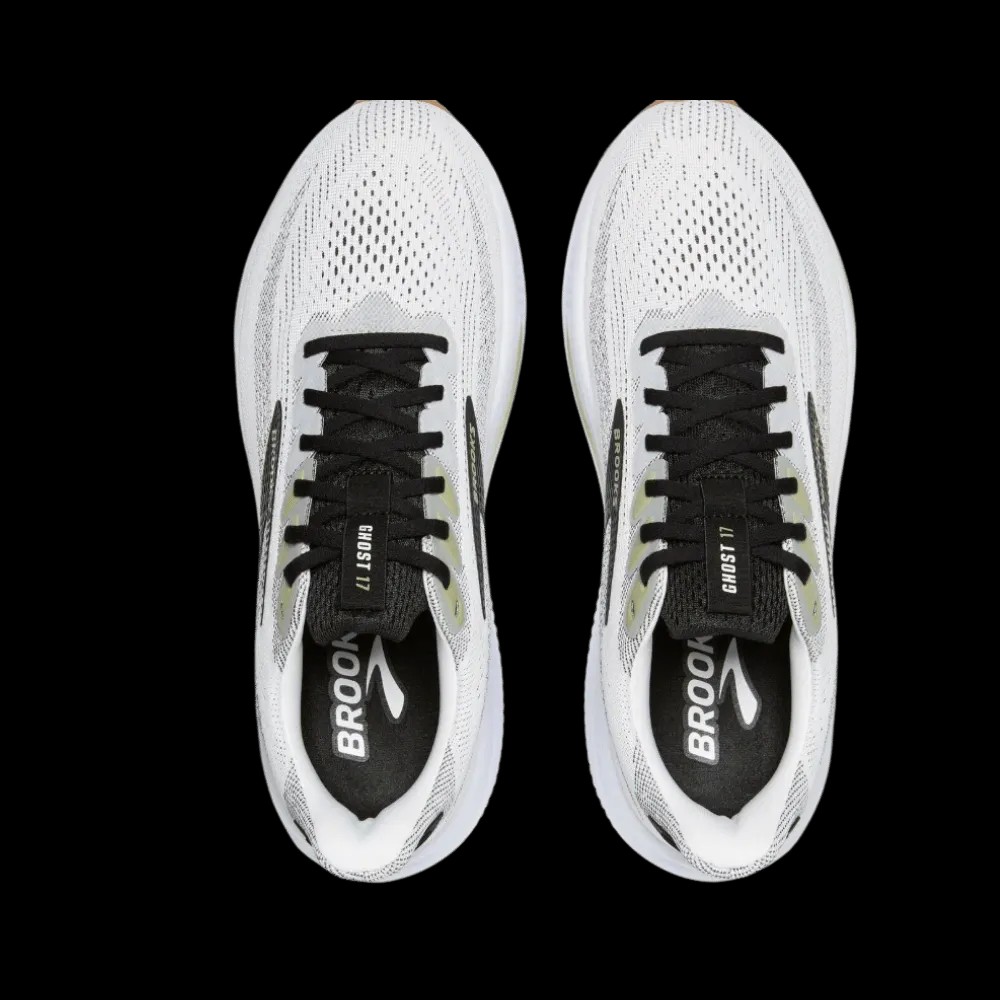 Brooks Ghost 17 White Black Tea - HypeFly India View 4