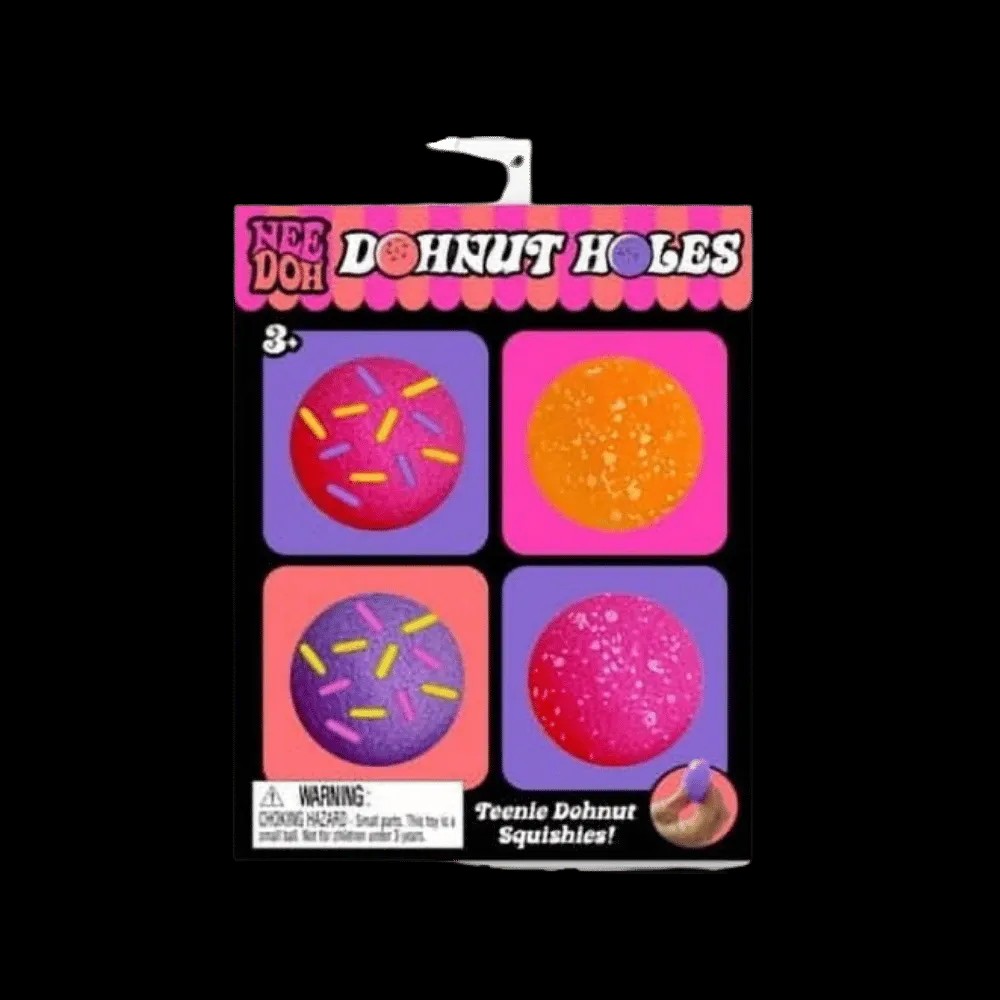 NeeDoh Dohnut Hole Squishy Fidget Toy Set of 4 Mullticolor - HypeFly India View 2