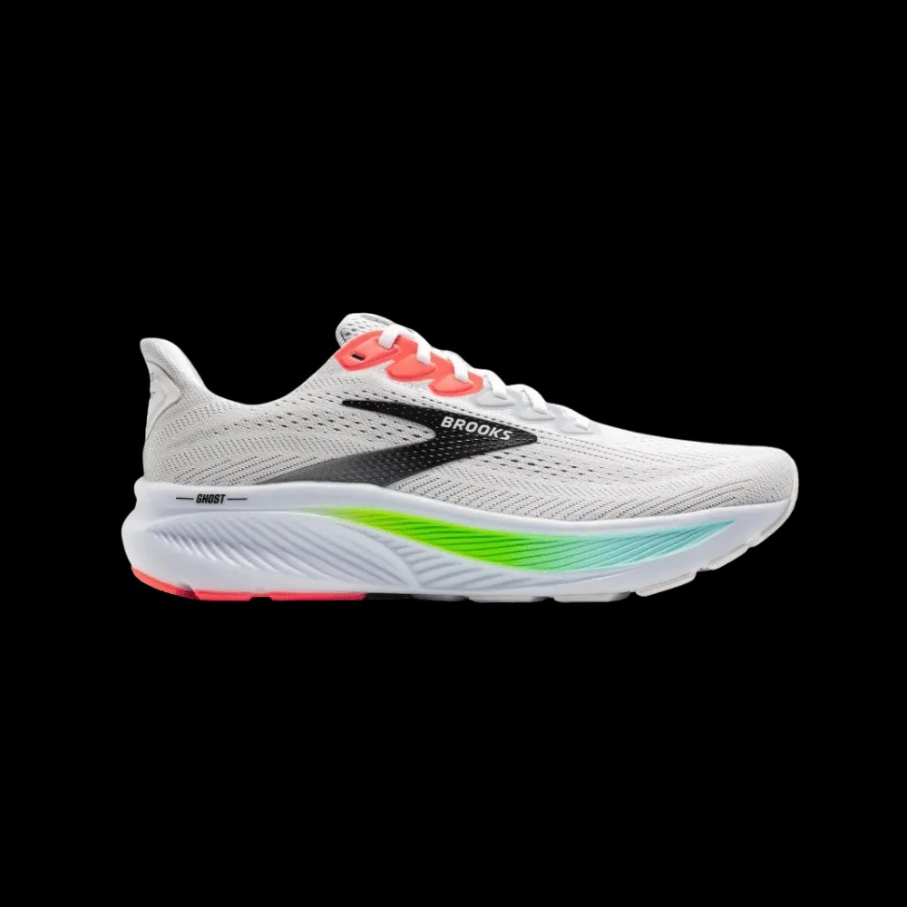 Brooks Ghost 17 White Pink Clay Gecko - HypeFly India View 1