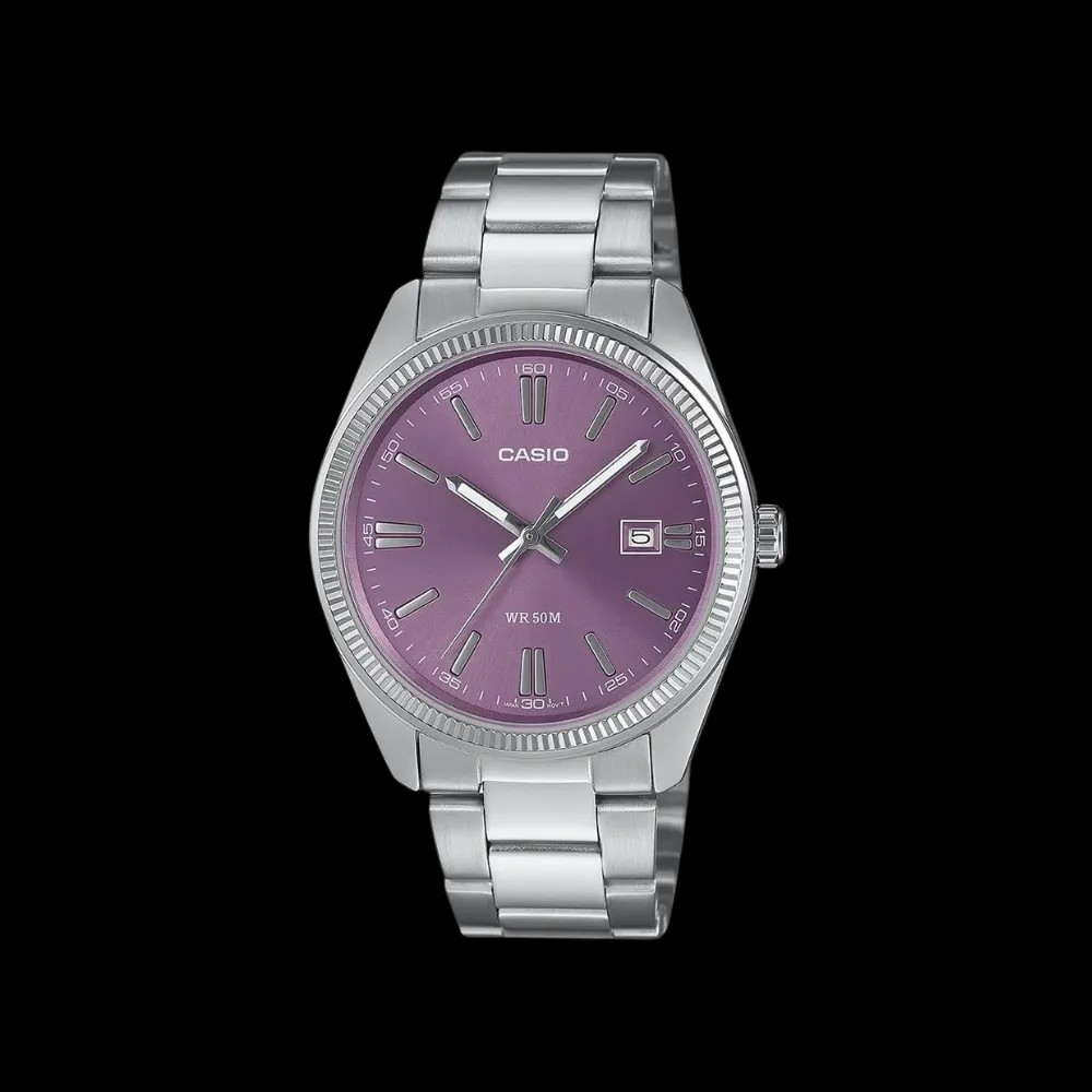 Casio Enticer Men Mtp-1302pd-6avef Analog Purple Dial - HypeFly India View 1