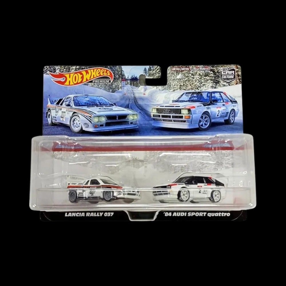 Hot Wheels Premium Car Culture Lancia Rally 037 & 84' Audi Sport Quattro 2-Pack Set - HypeFly India View 1