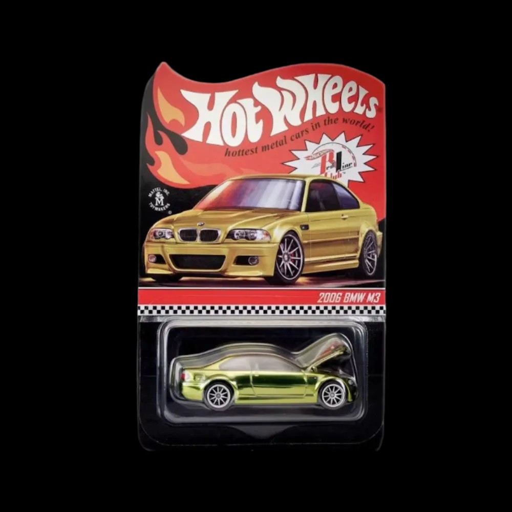 Hot Wheels Red Line Club RLC BMW M3 E46 Phoenix Yellow Metallic - HypeFly India View 1