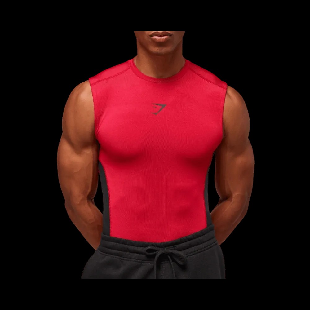 Gymshark Element Tank Carmine Red - HypeFly India View 5