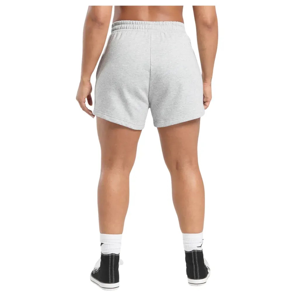 Gymshark Lifting Essentials Graphic Brushed 4' Shorts Light Grey Core MarlBlack - HypeFly India View 2