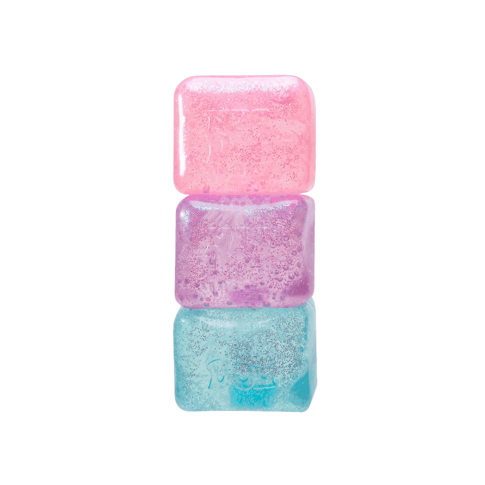 NeeDoh Nice Cube Glitter and Glow Squishy Fidget Toy Blue - HypeFly India View 2
