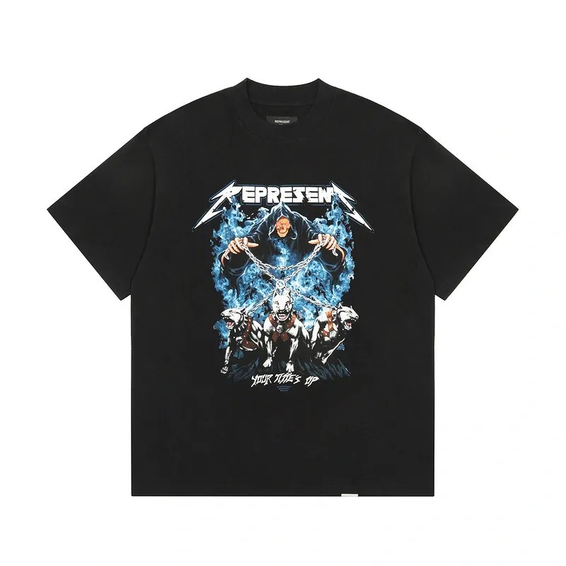 Represent Your Time Is Up T-shirt 'Black' - HypeFly India View 1