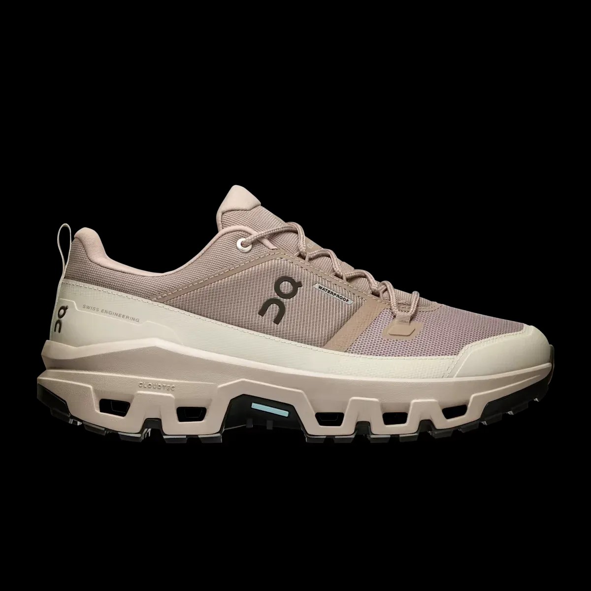 On Running Cloudrock Low Waterproof Cinder Fog - HypeFly India View 1