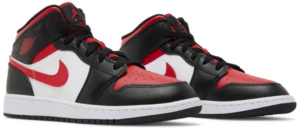 Air Jordan 1 Mid 'Black Fire Red' - HypeFly India View 2