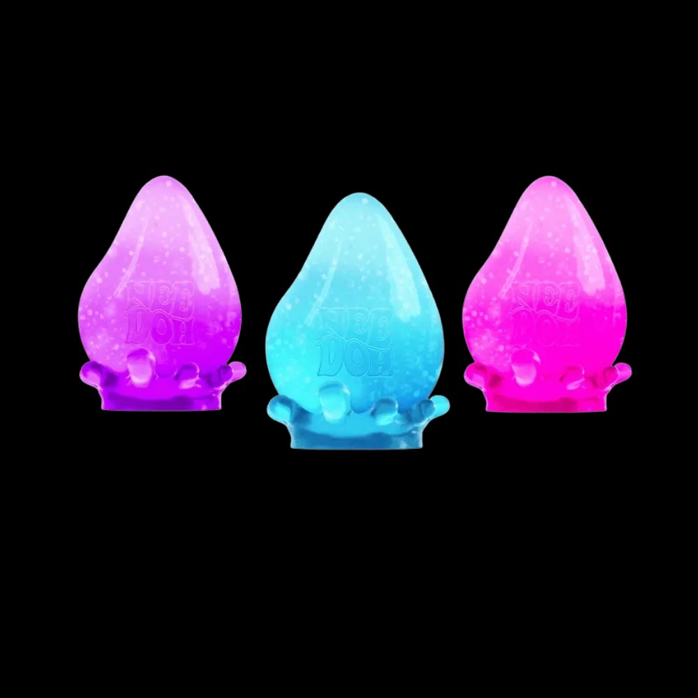 NeeDoh Dream Drop Squishy Fidget Toy (Set of 3) Pink Blue Purple - HypeFly India View 1