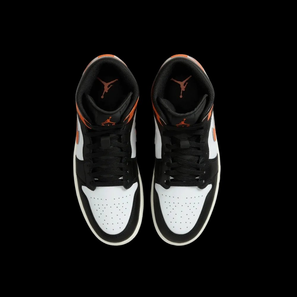 Nike Air Jordan 1 Mid Black Toe Starfish - HypeFly India View 2