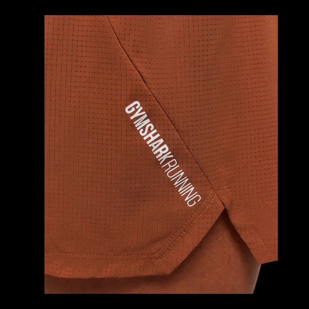 Gymshark Running Short 5" Spiced Brown - HypeFly India View 5