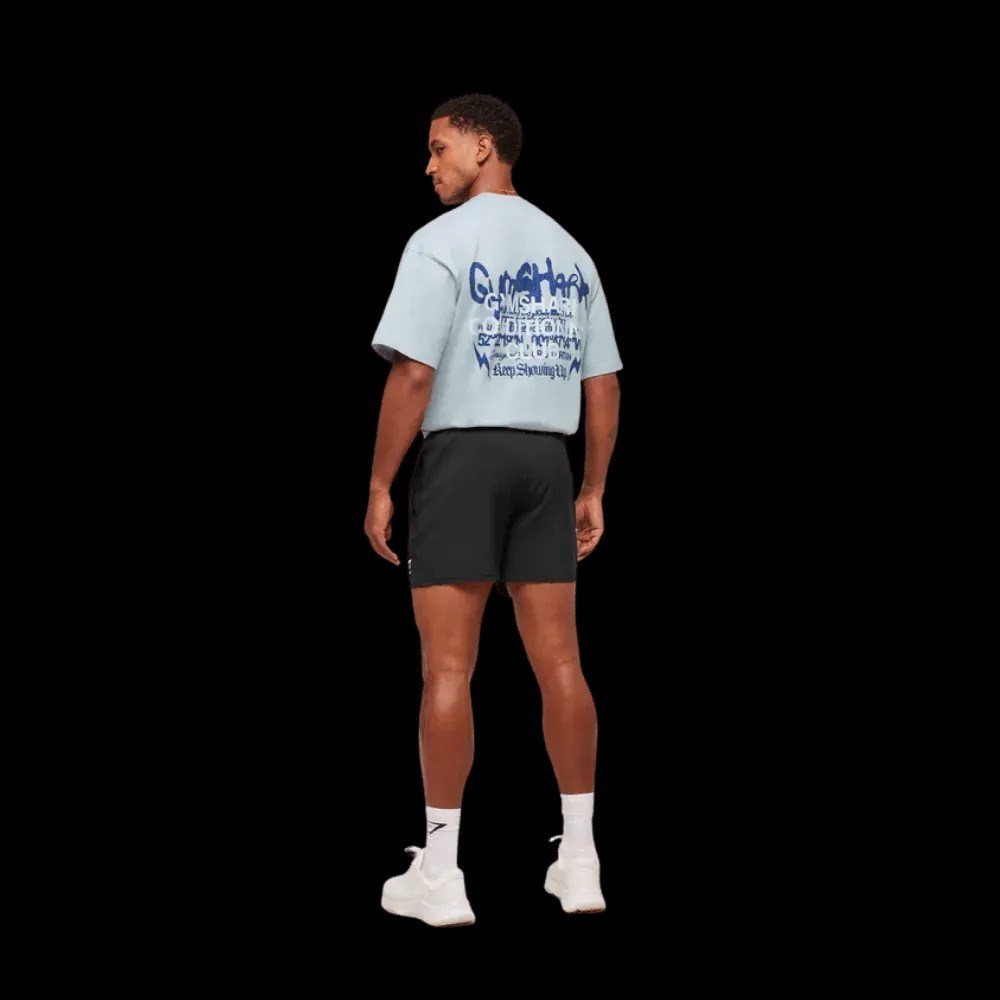 Gymshark GSCC T-Shirt Oversized Fit Smoke Blue - HypeFly India View 3