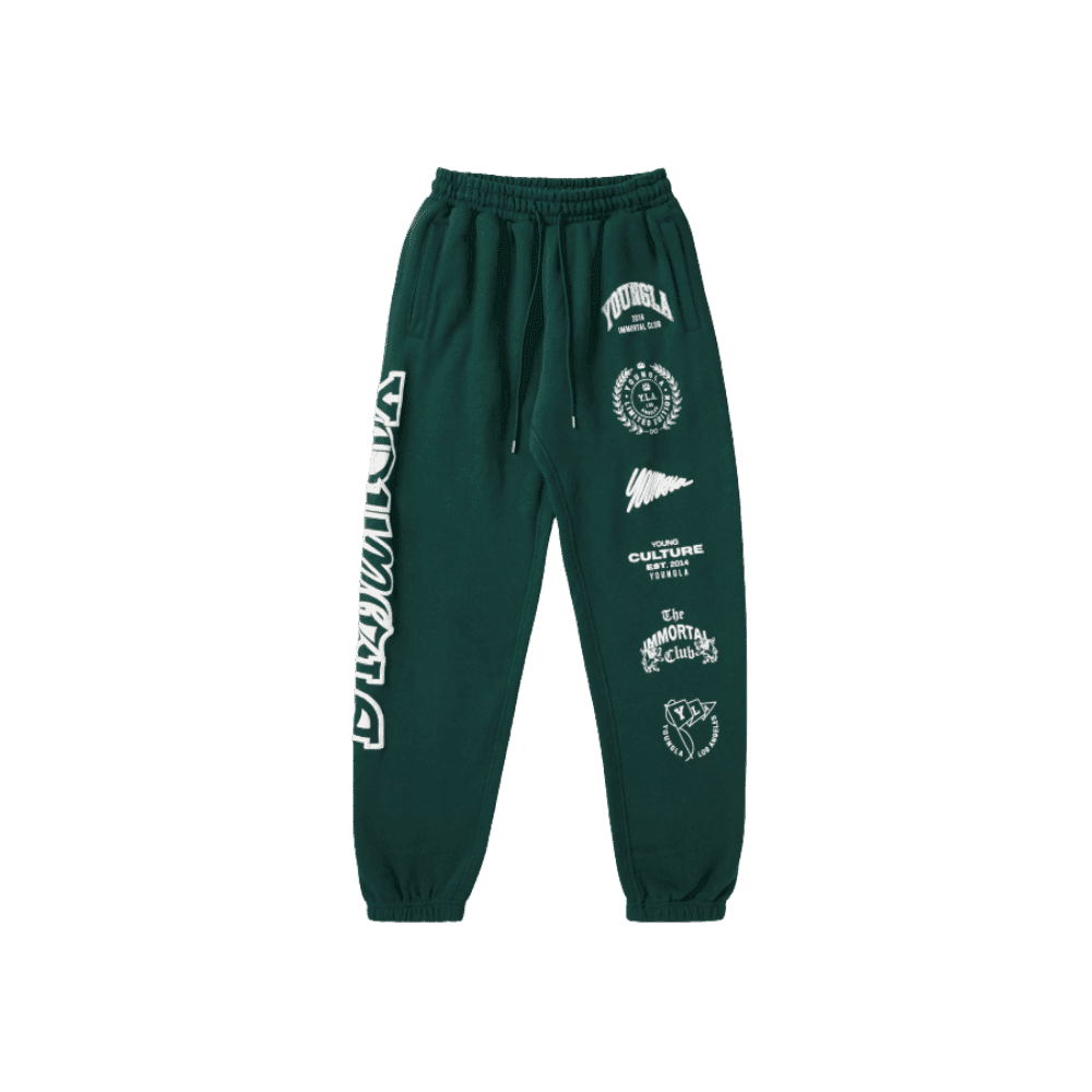 Young LA Immortal Killer Joggers Balsam Green - HypeFly India View 1