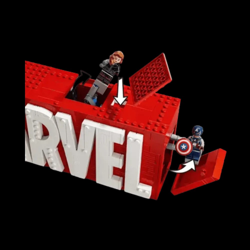 Lego MARVEL Logo & Minifigures - HypeFly India View 5