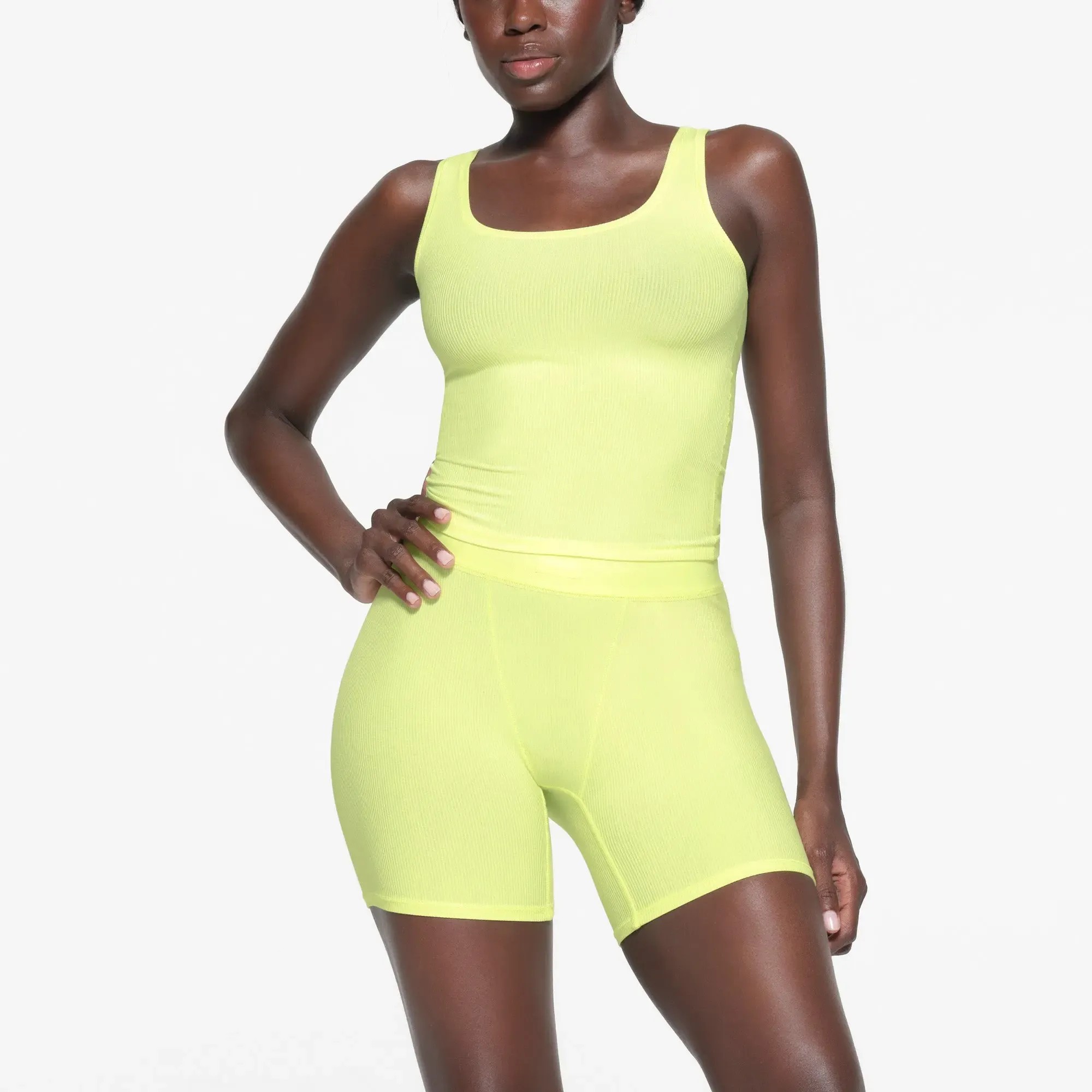 Skims Soft Lounge Tank Lemonade - HypeFly India View 3