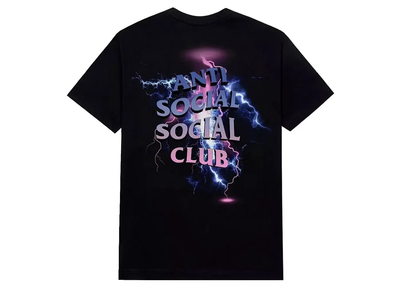Anti Social Social Club Bolt From The Blue T-shirt 'Black' - HypeFly India View 1