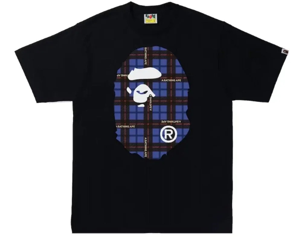 BAPELogoCheckBigApeHeadTeeBlack_Blue_1310x_crop_center.webp