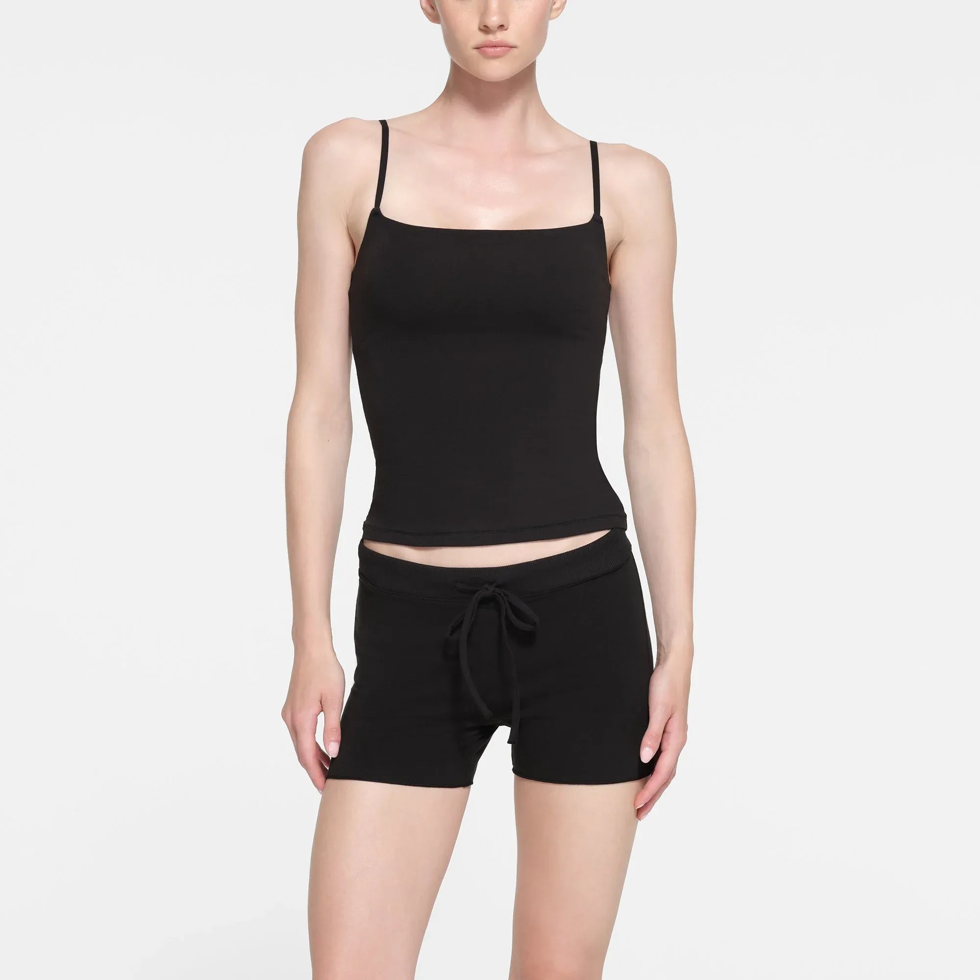 Skims Cotton Jersey Short Sugar Ultra Soot - HypeFly India View 2
