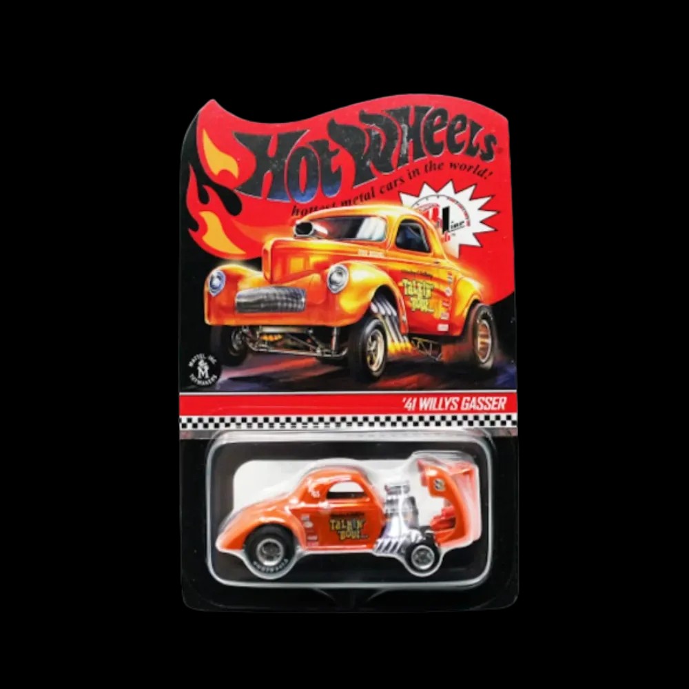 Hot Wheels RLC 41 Willys Gasser Spectraflame Bright Orange - HypeFly India View 1