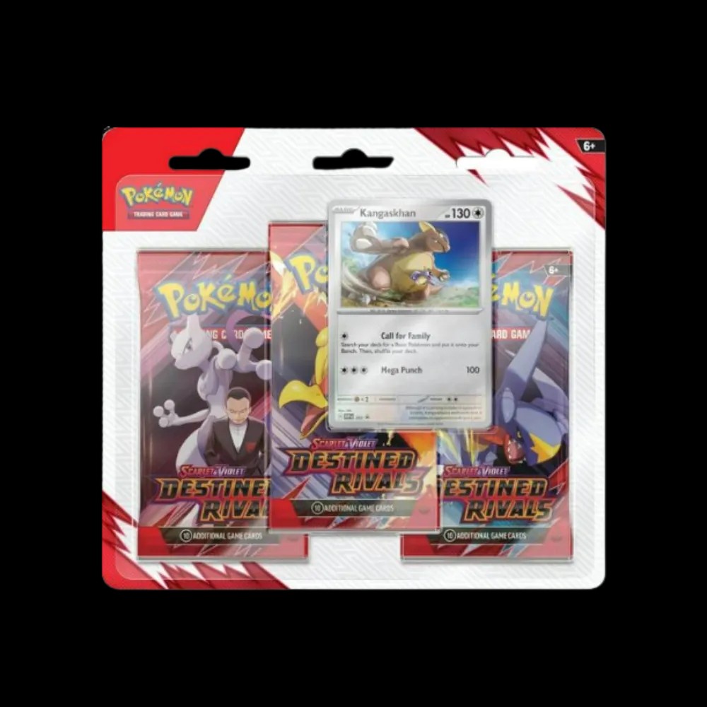 Pokemon Destined Rivals 3 Pack Blister: Kangaskhan - HypeFly India View 1